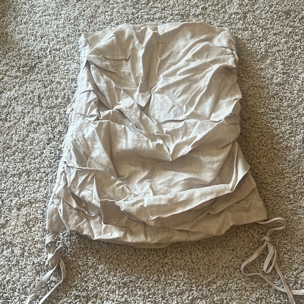 shein ruched skirt with ties